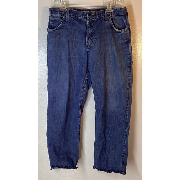 CRUDE FR RPS Fire Resistant Denim Carpenter Workwear Jeans 36x30 - Picture 2 of 8